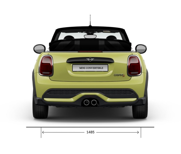 MINI Cabrio – arkadan görünüm – boyutlar